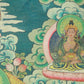 An Exquiste Painted Gold White Tara Thangka