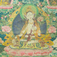 An Exquiste Painted Gold White Tara Thangka