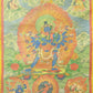 An Exquiste Painted Gold Yidam Thangka