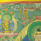 An Exquiste Painted Gold Four-Armed Avalokiteshvara Thangka