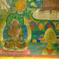 An Exquiste Painted Gold Four-Armed Avalokiteshvara Thangka