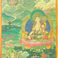 An Exquiste Painted Gold White Tara Thangka