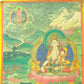 An Exquiste Painted Gold White Tara Thangka