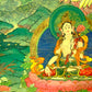 An Exquiste Painted Gold White Tara Thangka