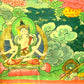 An Exquiste Painted Gold White Tara Thangka