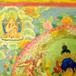 An Exquiste Painted Gold Yidam Thangka