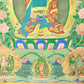 An Exquiste Painted Gold Gautama Buddha Thangka