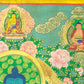 An Exquiste Painted Gold Gautama Buddha Thangka