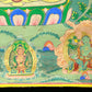 An Exquiste Painted Gold Gautama Buddha Thangka