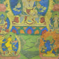 An Exquiste Painted Gold Vajrasattva Thangka