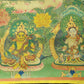 An Exquiste Painted Gold Vajra Yogini Thangka