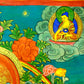 An Exquiste Painted Gold Green Tara Thangka