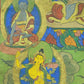 An Exquiste Painted Gold Vajrasattva Thangka