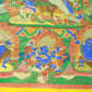 An Exquiste Painted Gold Vajra Thangka