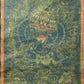 An Exquiste Painted Gold Mahakala Thangka