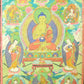 An Exquiste Painted Gold Gautama Buddha Thangka