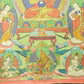 An Exquiste Painted Gold Gautama Buddha Thangka