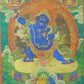 An Exquiste Painted Gold Vajra Thangka