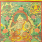 An Exquiste Painted Gold Vajra Thangka