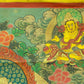 An Exquiste Painted Gold Vajra Thangka