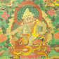 An Exquiste Painted Gold Vajra Thangka