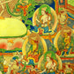 An Exquiste Painted Gold Siddhartha Thangka