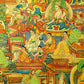 An Exquiste Painted Gold Siddhartha Thangka