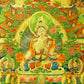 An Exquiste Painted Gold White Tara Thangka