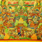 An Exquiste Painted Gold White Tara Thangka