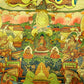 An Exquiste Painted Gold Amitabha Buddha Thangka