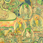 An Exquiste Painted Gold Vajra Thangka