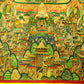 An Exquiste Painted Gold Vajra Thangka