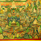 An Exquiste Painted Gold Vajra Thangka