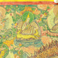 An Exquiste Painted Gold Vajra Thangka