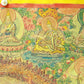 An Exquiste Painted Gold Vajra Thangka