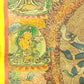 An Exquiste Painted Gold Vajra Thangka