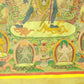 An Exquiste Painted Gold Vajra Thangka