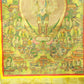 An Exquiste Painted Gold Thousand-armed Avalokiteshvara Thangka