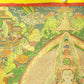 An Exquiste Painted Gold Thousand-armed Avalokiteshvara Thangka