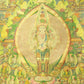 An Exquiste Painted Gold Thousand-armed Avalokiteshvara Thangka