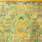 An Exquiste Painted Gold Gautama Buddha Thangka