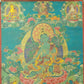 An Exquiste Painted Gold Green Tara Thangka