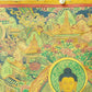 An Exquiste Painted Gold Gautama Buddha Thangka