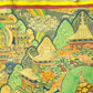 An Exquiste Painted Gold Padmasambhava Thangka