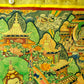 An Exquiste Painted Gold Padmasambhava Thangka