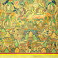 An Exquiste Painted Gold Padmasambhava Thangka