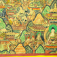 An Exquiste Painted Gold Padmasambhava Thangka