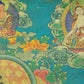 An Exquiste Painted Gold Green Tara Thangka