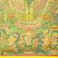 An Exquiste Painted Gold Thousand-armed Avalokiteshvara Thangka