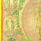 An Exquiste Painted Gold Thousand-armed Avalokiteshvara Thangka